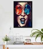 Chaque decor asia painting texture paper framed art print 19.25 inches x 13.25 inchesperfect for home decor