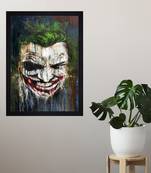 Chaque decor the joker texture paper framed art print 19.25 inches x 13.25 inchesperfect for home decor