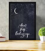 Chaque decor never stop looking up texture paper framed art print 19.25 inches x 13.25 inchesperfect for home decor