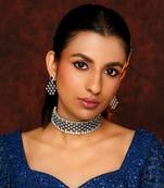 Purple diamond necklace set