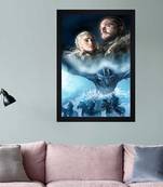 Chaque decor game of thrones texture paper framed art print 19.25 inches x 13.25 inchesperfect for home decor