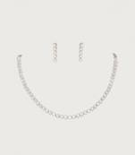White diamond necklace set