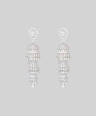 White diamond earrings 1