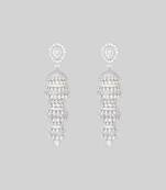 White diamond earrings