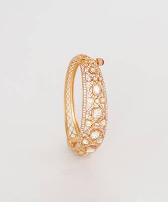 Gold kada bracelet 1