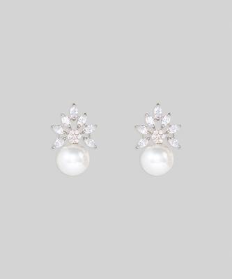 White diamond earrings 2