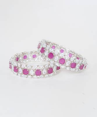 Pink diamond bangle 1