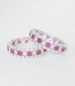 Pink diamond bangle