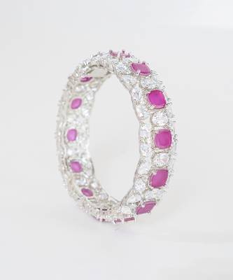 Pink diamond bangle 2