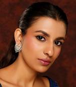 White diamond earrings