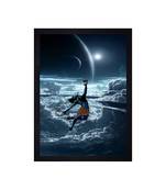 Chaque decor dancing shiv texture paper framed art print 19.25 inches x 13.25 inches modern artperfect for home decor