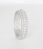 White contemporary bangle