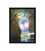 Chaque decor krishna chakra texture paper framed art print 19.25 inches x 13.25 inches modern artperfect for home decor