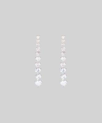 White contemporary earrings 2