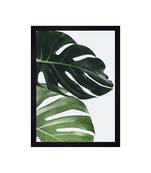 Chaque decor two leafs texture paper framed art print 19.25 inches x 13.25 inches modern artperfect for home decor