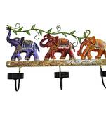 Iron elegance elephant candle wall art