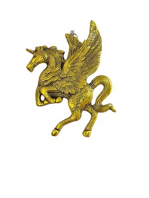 Elegant brass horse wall hanging 3