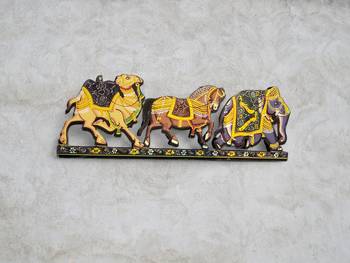 Wooden magnetic wall art for iron surfaces 1