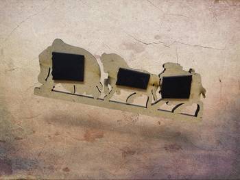 Wooden magnetic wall art for iron surfaces 3