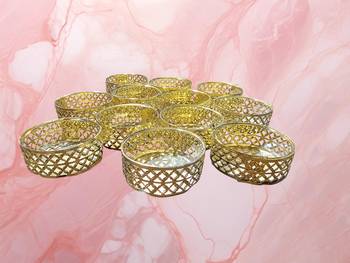 12 pcs metal tealight candle holder stands 1