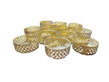 12 pcs metal tealight candle holder stands 2