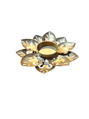 Iron jyot with leaves (set of 6) 4