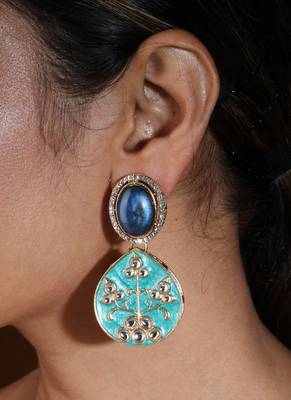 Blue & sea blue choker     festive elegance 2