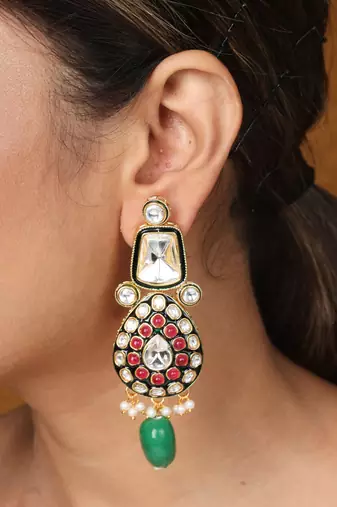 Kundan choker with jaipur jadau work     bridal jewellery