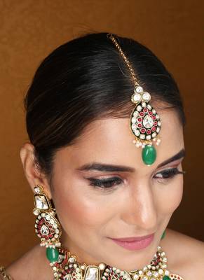 Kundan choker with jaipur jadau work     bridal jewellery 4