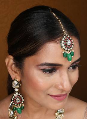 Kundan long necklace with jaipur jadau work     bridal jewellery 4