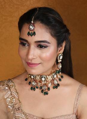 Kundan stones choker with jaipur jadau work 2