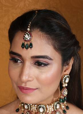 Kundan stones choker with jaipur jadau work 3