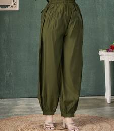 green roman silk solid straight kurta with afghani salwar & printed dupatta