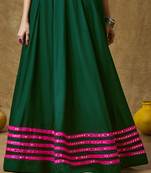 Salwar studio green garba special readymade lehenga
