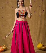 Salwar studio pink garba special readymade lehenga