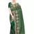 Green embroidered art silk saree with blouse