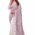 Lavender embroidered georgette saree with blouse