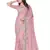Pink embroidered net saree with blouse