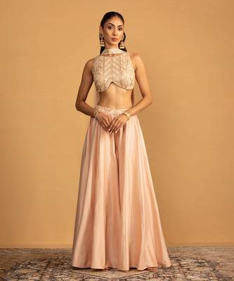 Peach sharara set 1