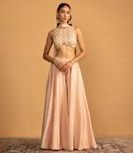 Peach sharara set