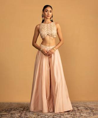 Peach sharara set 2