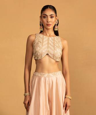 Peach sharara set 3