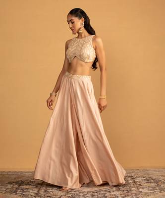 Peach sharara set 4