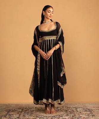 Black anarkali set 1