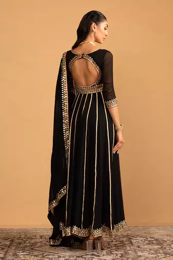 Black anarkali set