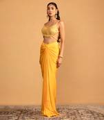 Yellow dhoti set