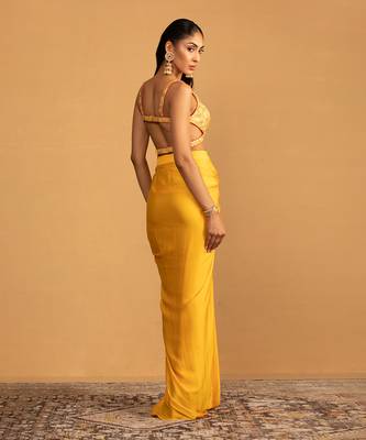 Yellow dhoti set 2