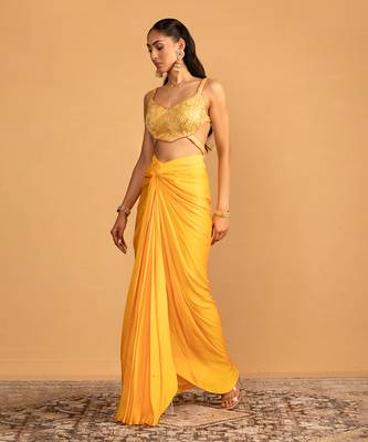 Yellow dhoti set 3
