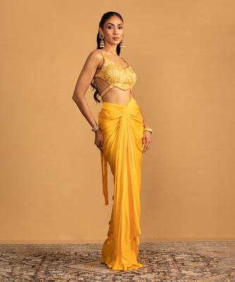 Yellow dhoti set 4