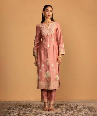 Champagne kurta set 1